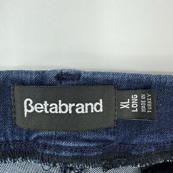 Betabrand Women's Indigo Blue Straight Leg Yoga Stretch Denim Jean XL/W36/L32.5 - Picture 6 of 12